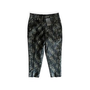 ASOS dress party pants Sz 30 medium nwt new black gold zip side